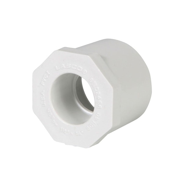 Thrifco Plumbing 4 Inch x 2 Inch Slip x Slip PVC Bushing SCH 40 8113374 - main